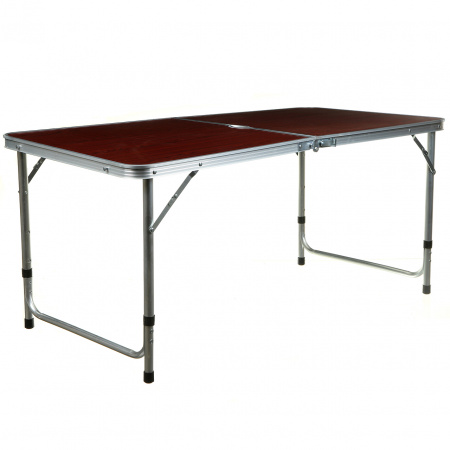 Розкладний стіл-валіза з 4 стільцями Folding Table для пікніка, риболовлі, дачі (5464) Темне дерево