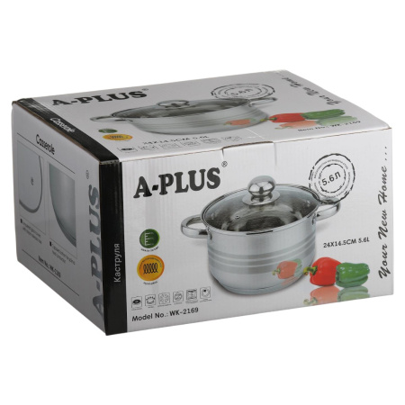 Кастрюля A-PLUS 5.6 л (2169)