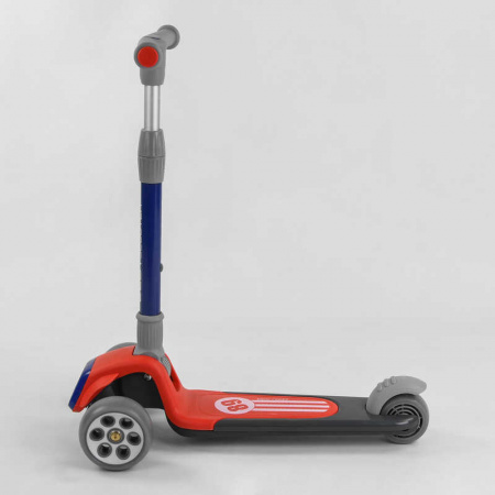 Самокат_трехколесный_RS-9119_(6)_Best_Scooter_КРАСНЫЙ_складной_алюминиевый_руль_3_колеса_PU_со_свето