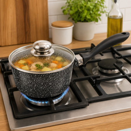 Ковш кухонный Styleberg 1.6 л (ST-3017) Гранитное покрытие