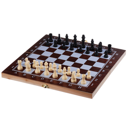 Шахи шашки нарди дерев'яні Chess 3 в 1 (F 22016)