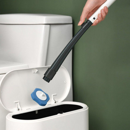Туалетний йоржик зі змінними миючими губками Toilet Brush 8 предметів (R30698)