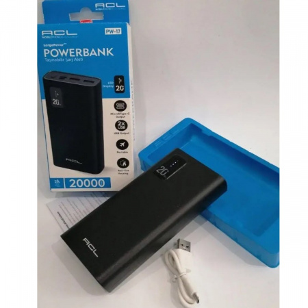 Мобільна зарядка Power Bank ACL PW-17 20000 mAh