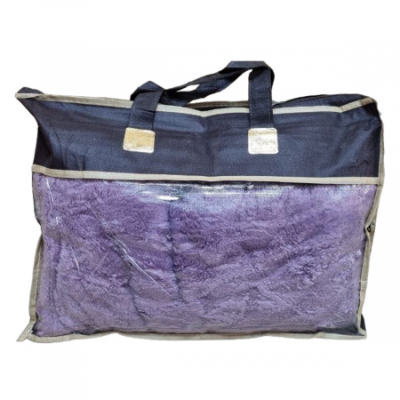 Плед Євро пухнастий Home textile "Ялинка" 200 х 220 см (37397) Бузковий