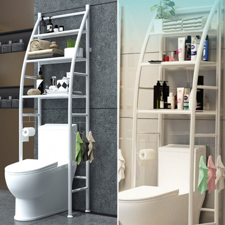 Полка стеллаж напольная над унитазом Toilet Rack 362 TO