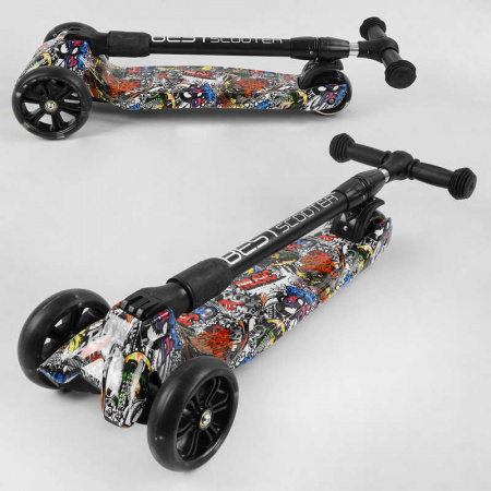 Самокат_трехколесный_Best_Scooter_98-277_MAXI_(6)_складной_алюминиевый_руль_3_колеса_PU_со_светом_пе