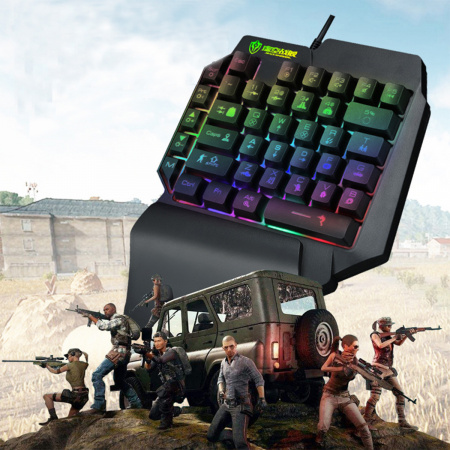Клавиатура проводная одноручная Spake Warships F6 RG
