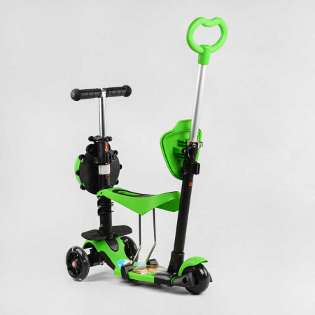 Самокат_5в1_трехколесный_77099_(1)_Best_Scooter_с_защитным_бампером_PU_колеса_ПОДСВЕТКА__КОЛЕС_в_кор