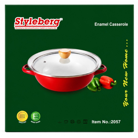 Кастрюля эмалированная Styleberg 20 см (2057)