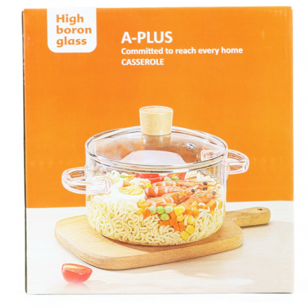 Каструля скляна A-PLUS 3.2 л (1056)