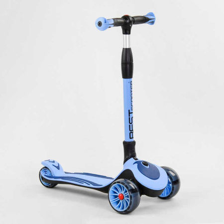 Самокат_трехколесный_С-03820_Best_Scooter_(4)_складной_алюминиевый_руль_3_колеса_PU_со_светом_d=12_с