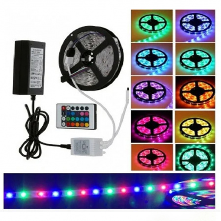 Комплект світлодіодної стрічки LED 5 м (3528 RGB)