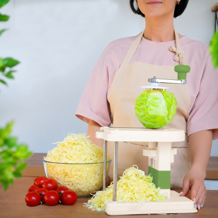 Капусторізка механічна CABBAGE CUTTER шатківниця для капусти з 3 запасними лезами в комплекті