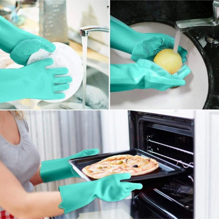 Перчатки силиконовые для кухни Kitchen Gloves (101 SG)