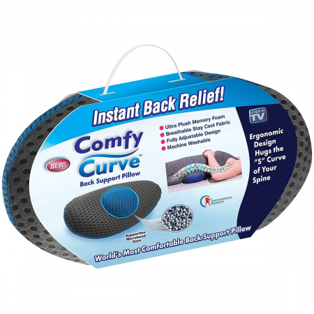 Подушка ортопедическая под спину Back Support Pillow Comfy Curve