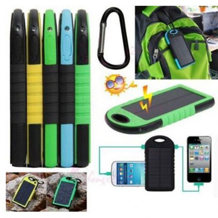 Павер Банк на сонячній батареї Solar 10000 mAh Black