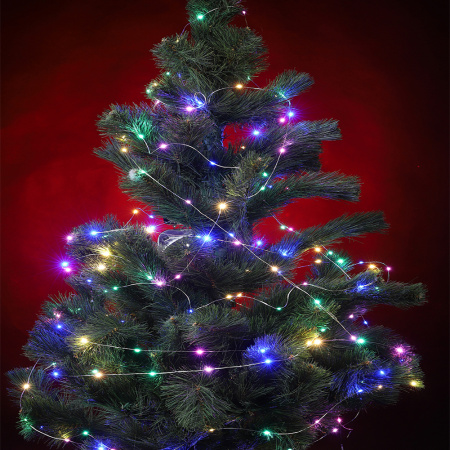 Xmas гирлянда 200 led MULTI 10 WIRE LINE * 2 METER 220V (7248)