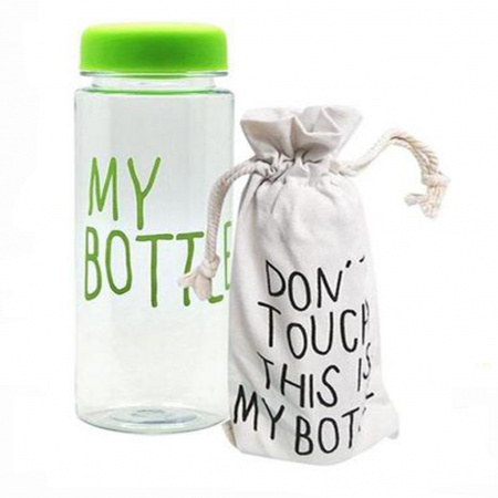 Пляшка для напоїв My Bottle + чохол (0426) Салатова