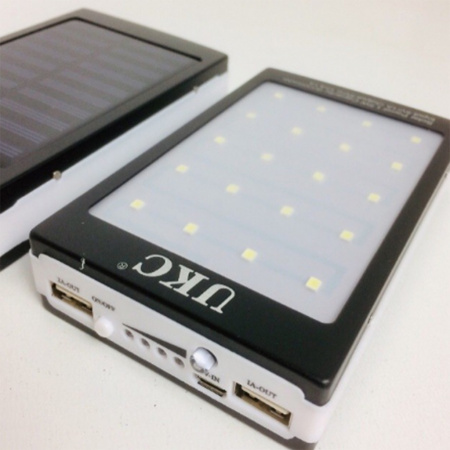 Моб. Зарядка POWER BANK Metal+LED Solar 90000mah (реал. 9600)
