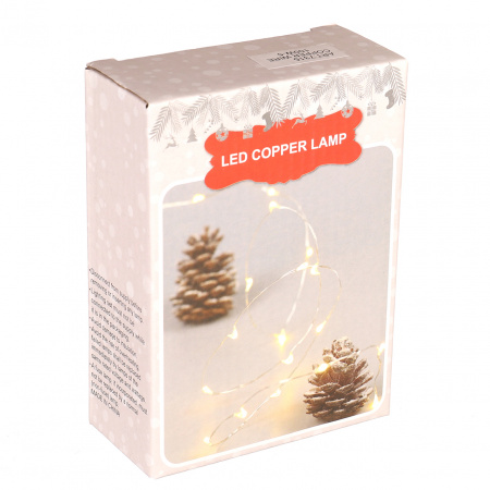 Гірлянда новорічна із сонячною панеллю Xmas 10 м Біла (7315)