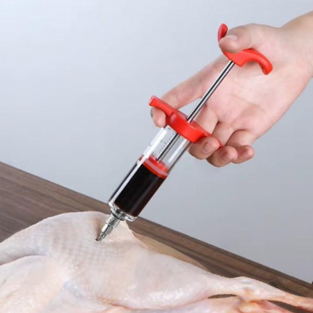 Шприц для маринування м'яса Kithenware Needle Suringe пластиковий