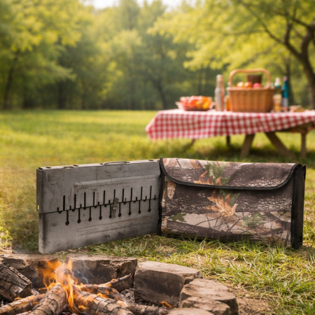 Чехол на мангал чемодан 10 шампуров KITUA BBQ 60 х 28 х 6 см (УК-М10-Ч)