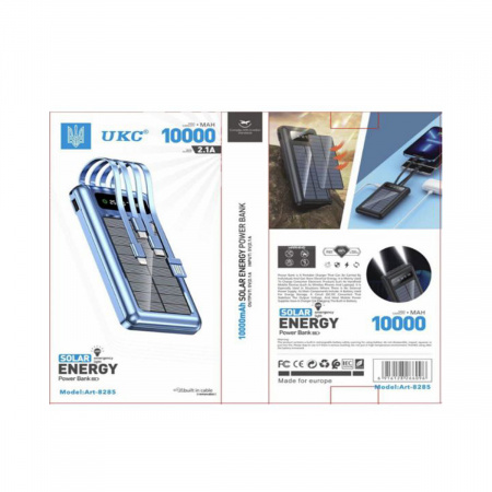 Power Bank на солнечной батарее Solar 10000 mAh