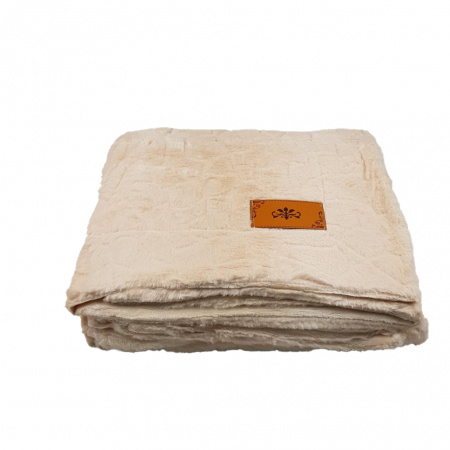 Плед покривало шиншилу HOME TEXTILES мікрофібра 220 х 240 (34649) Персиковий
