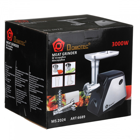 М'ясорубка електрична Domotec 2500 Вт (MS 2024) + соковитискач