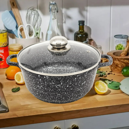 Кастрюля Styleberg 1.4 л (ST-3018) Гранитное покрытие