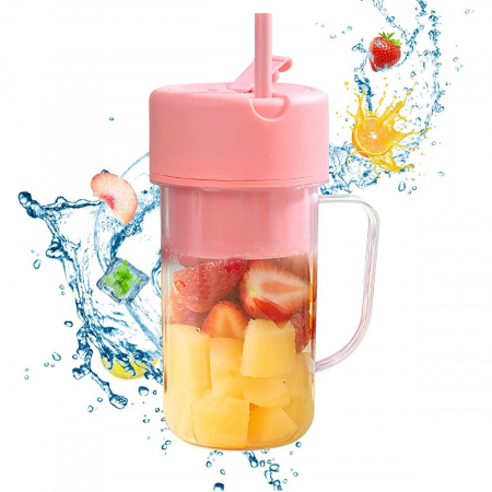 Портативный блендер с трубочкой для смузи CRUSHER JUICER
