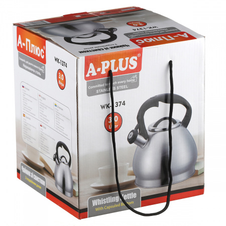 Чайник A-PLUS Econom зі свистком 3.0 л (1374-WK)