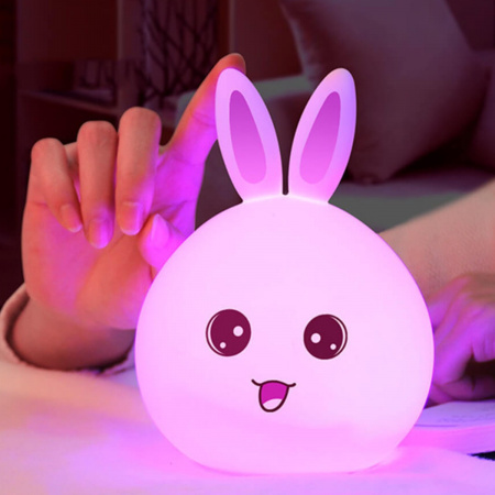Нічник акумуляторний силіконовий LED Rabbit Soft Touch "Кролик"