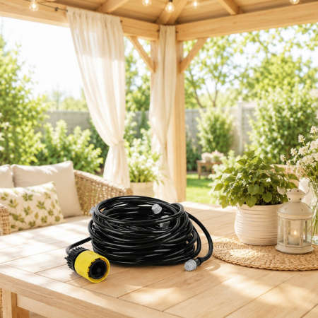 Садовий туманоутворювач для альтанки городу теплиць та саду Patio Mistcooling Kit 9.6 м, 9 форсунок