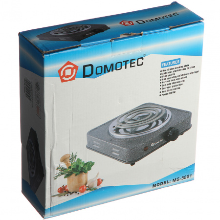Плита настільна спіральна Domotec (5801)