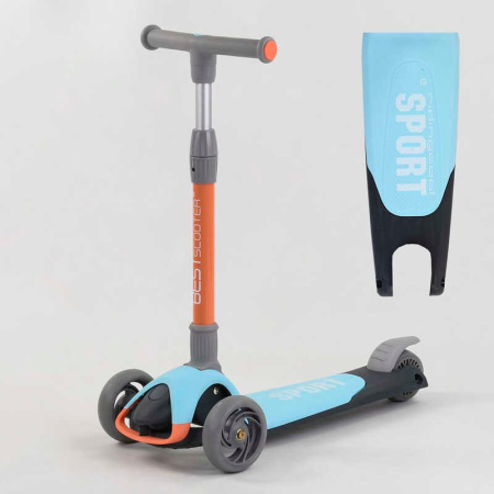 Самокат_трехколесный_F-39015_(6)_Best_Scooter_ГОЛУБОЙ_складной_алюминиевый_руль_3_колеса_PU_со_свето