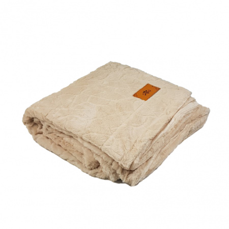 Плед покривало шиншилу HOME TEXTILES мікрофібра 220 х 240 (34678) Бежевий