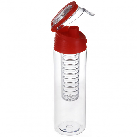 Пляшка для напоїв My Bottle з колбою під фрукти (700MB) Червона