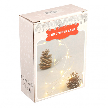Гірлянда новорічна із сонячною панеллю Xmas 10 м Мультикольорова (7313)