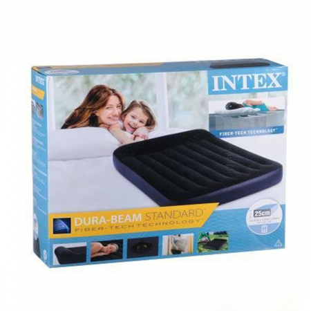 Надувная велюр кровать Intex 191 x 137 x 25 см (64142)
