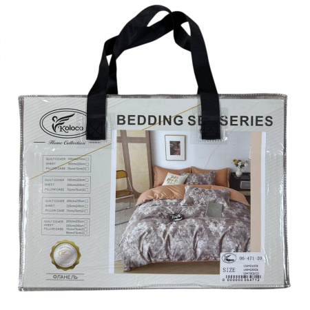 Постільна білизна полуторна KOLOCO BEDDING фланель (40749) 