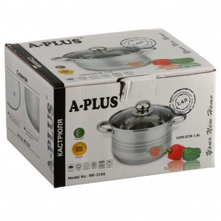 Кастрюля A-PLUS 1.4 л (2164)