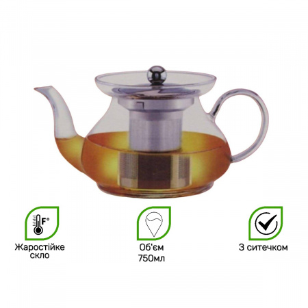 Чайник для заварювання A-PLUS 0.75 л (0118)