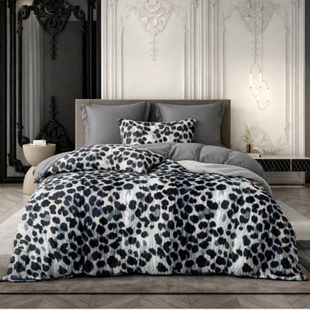 Постельное белье Евро KOLOCO "Animal Print" фланель (42856)