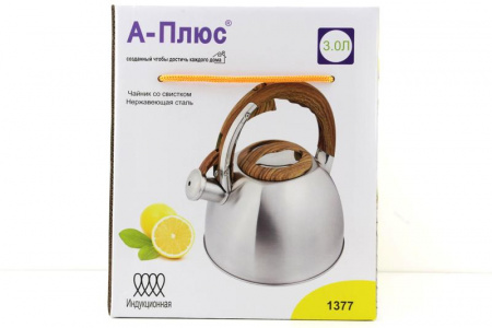 Чайник A-PLUS зі свистком 3.0 л (1377)