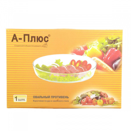 Противень стеклянный A-PLUS (4002) Овальный