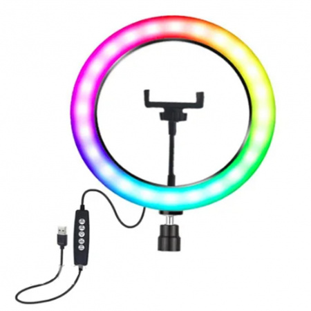 Кольцевая LED лампа для селфи MJ30 RGB