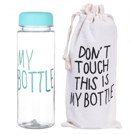 Бутылка для напитков My Bottle + чехол, пластик, Бирюзовая (0426)