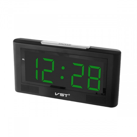 Настільний годинник Led Clock VST-732 Y Зелене підсвічування