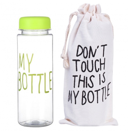 Бутылка для напитков My Bottle + чехол, пластик, Салатовая (0426)